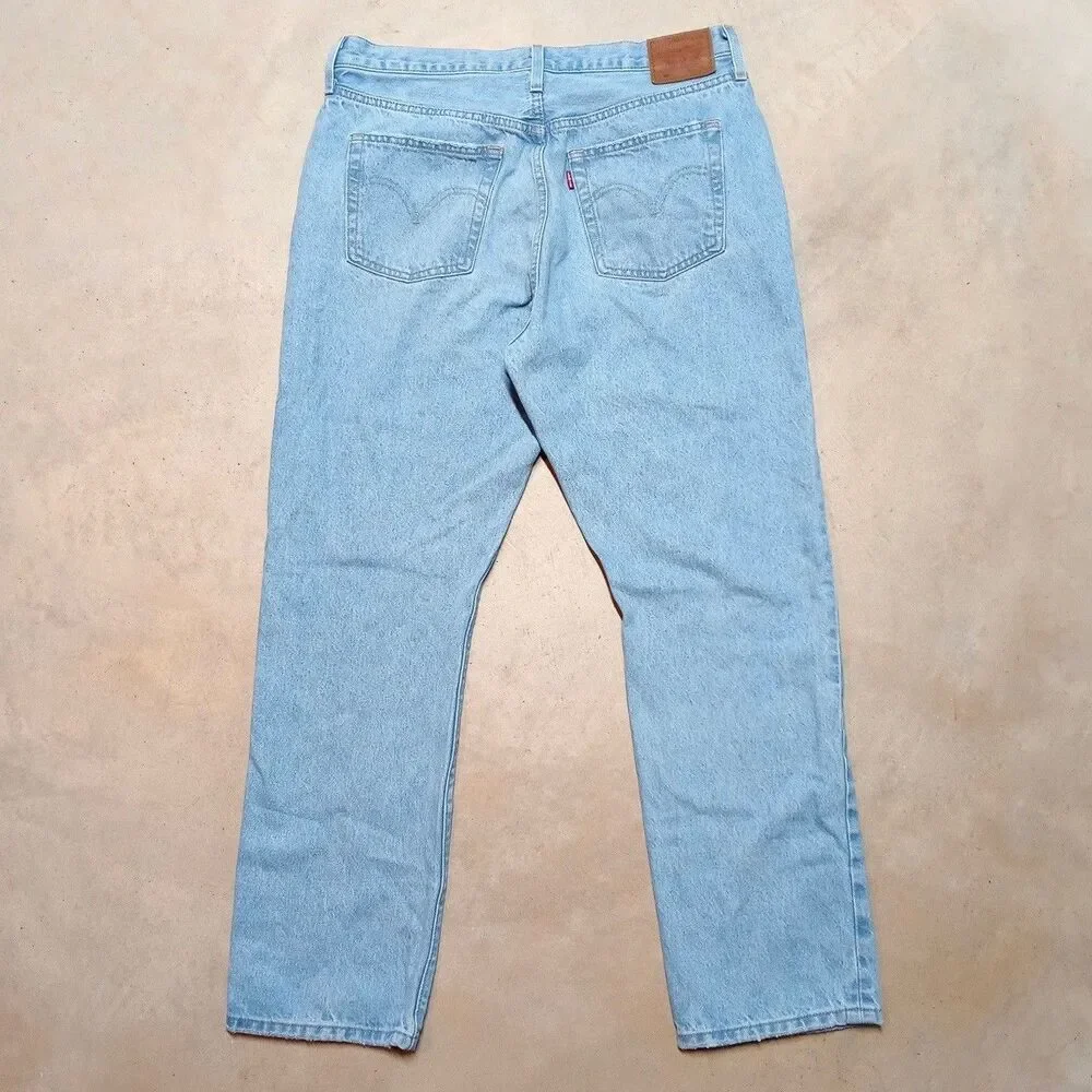 Levi's Premium 501 Jeans Mens 33x30 Big E Medium Wash Straight Leg Denim